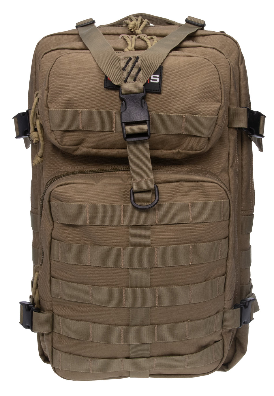 GPS Bags Tactical Laptop Backpack T1712BPT Tan 600D Polyester 2-Pistol Retention