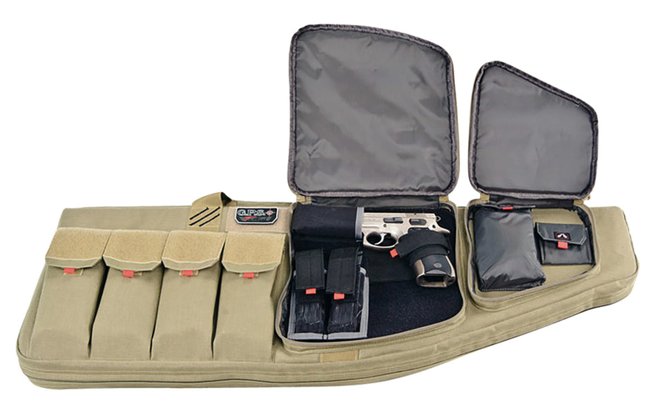 GPS Bags T30ART 30" Tan Tactical AR Rifle Case 1000D Polyester Modular Handgun Retention System
