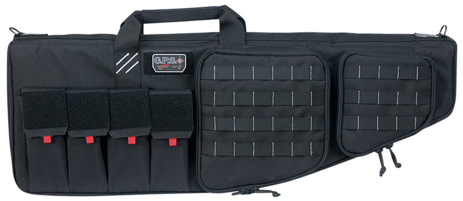 GPS Bags T32ARB 32" Black Tactical AR Rifle Case 1000D Nylon Teflon Coating External Handgun Pocket