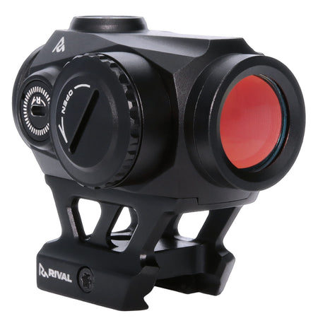 Rival Arms RARA8122BN X2 Black Anodized 1x 2 MOA Red Dot with Picatinny Mounts