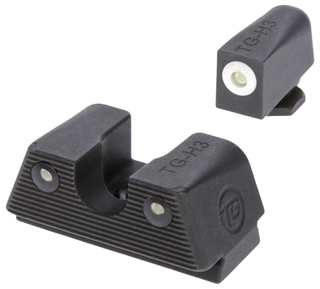TruGlo Tritium-X Steel Nitride Sight Set White Outline Front Green Rear Glock 42/43/43X/48