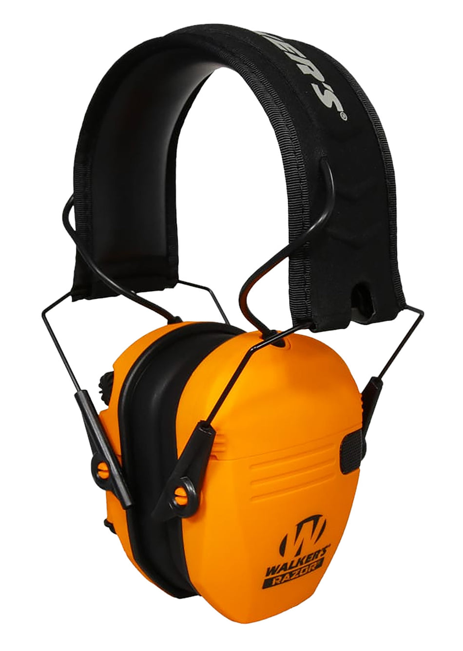 Walker's Razor Slim Electronic Ear Muff 23 dB Blaze Orange/Black Polymer Over the Head