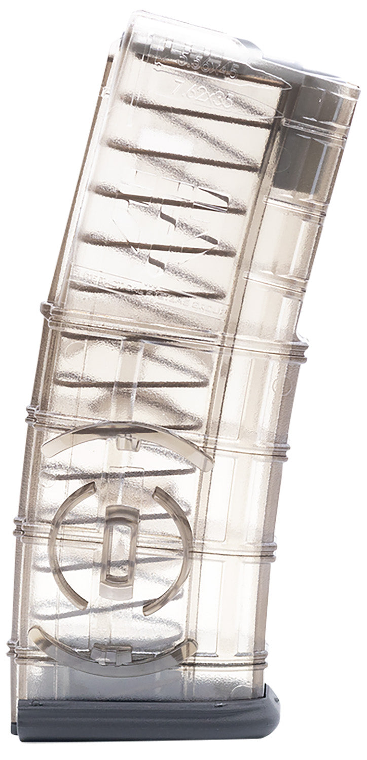 ETS AR1530CG2 AR-15 30-Round 5.56 NATO Gen 2 Clear Polymer Rifle Magazine with Coupler