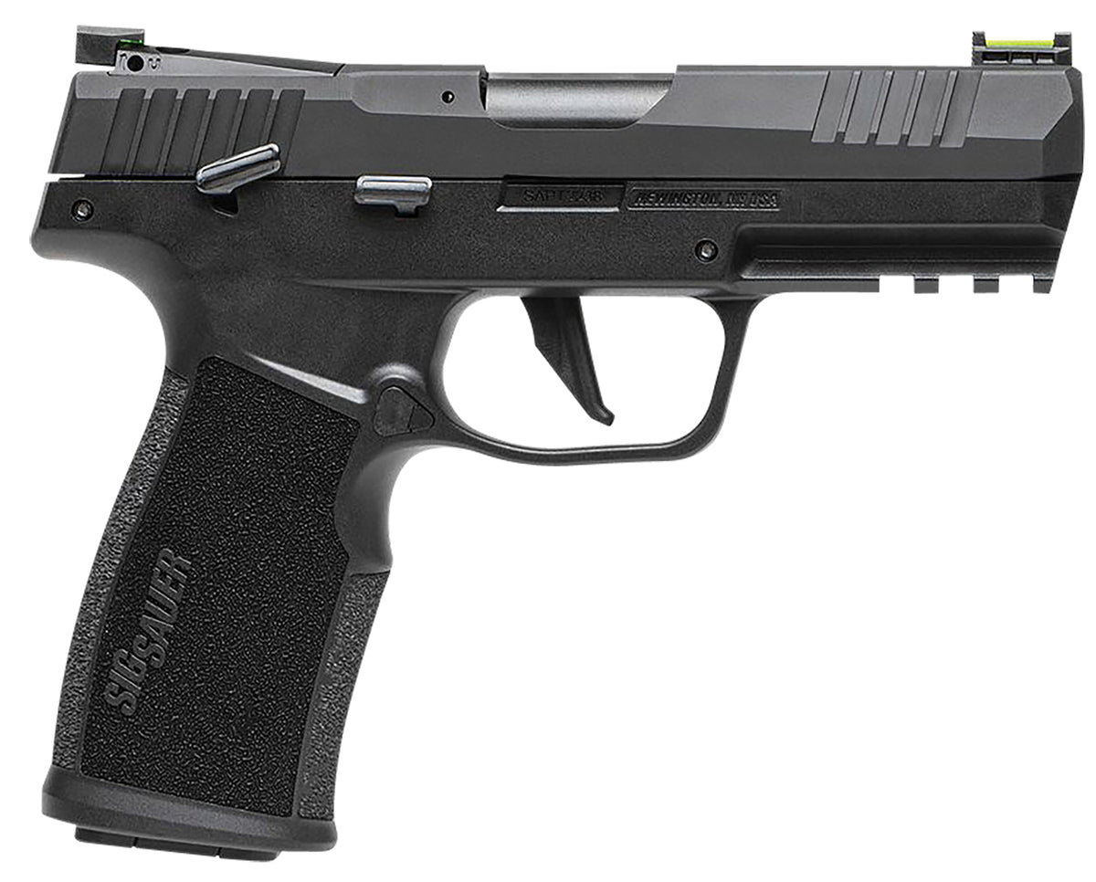 Sig Sauer 322CBAS P322 Compact 22 LR 20+1 4" Black Steel Threaded Barrel, Black Hard Coat Anodized Optic Ready/Serrated Slide, Black SS/Polymer Frame w/Picatinny Rail & Black Polymer Grips
