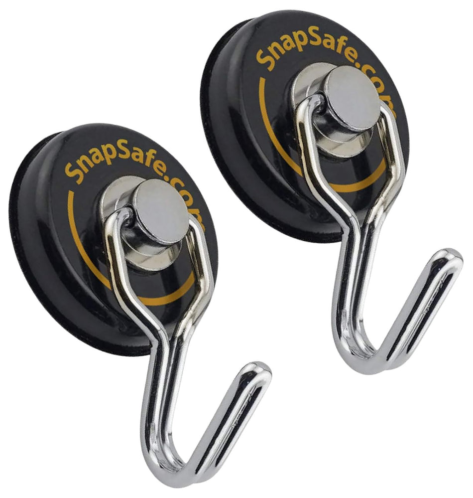 SnapSafe 75914 Gun Safe Magnetic Swivel Hook Set 1" 2 Pack