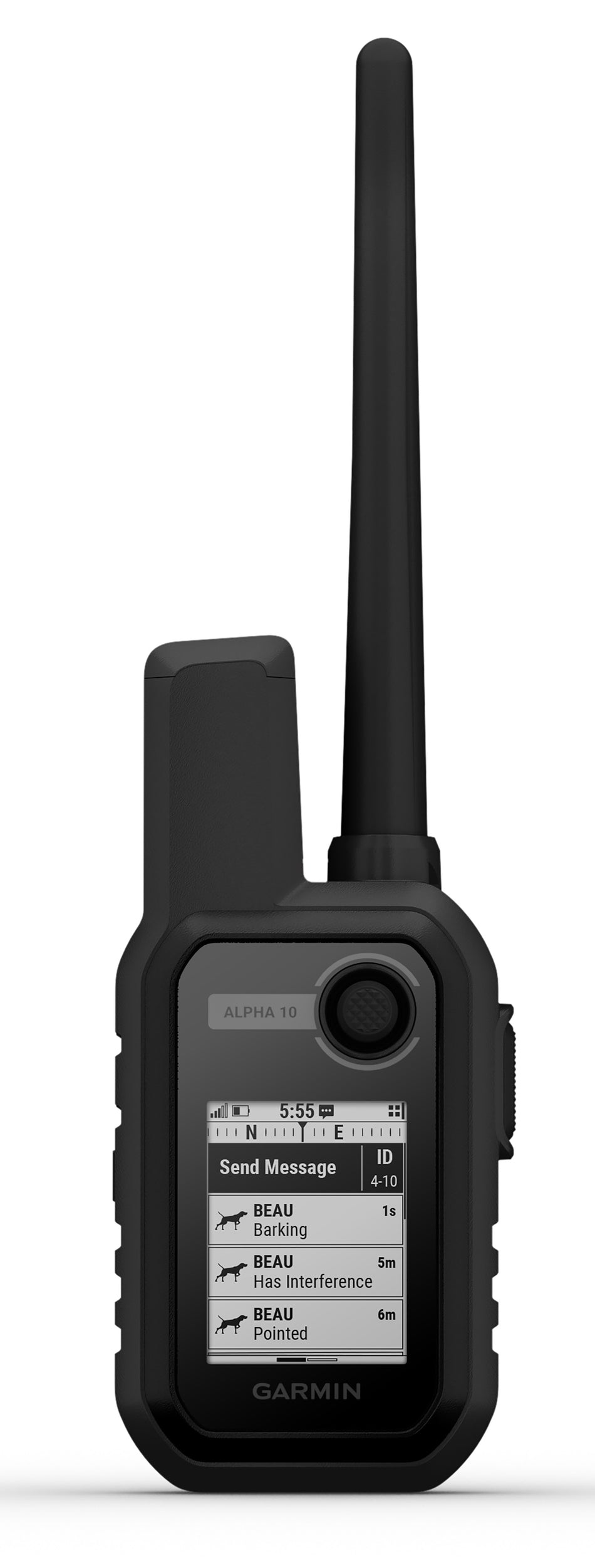Garmin Alpha 10 Dog GPS Tracker Trainer Handheld Internal Li-ion Battery Bluetooth ANT+ 20 Dog Tracking