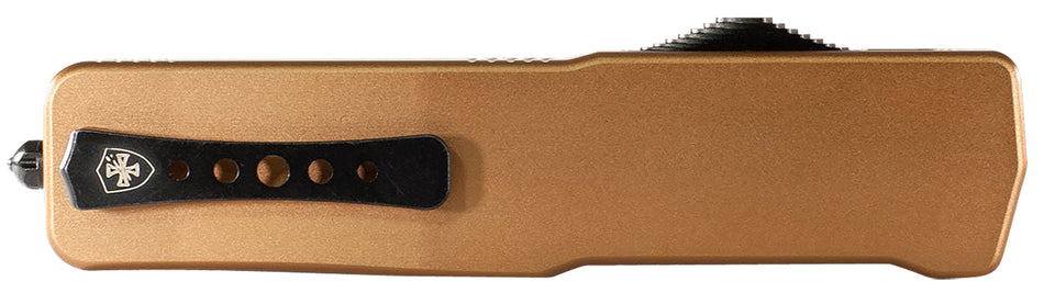 Templar SAAB221 Premium Lightweight Small 3" OTF Tanto Plain D2 Steel Blade, 4.50" Bronze Anodized 6061-T6 Aluminum Handle