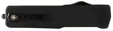 Templar Knife LABR321 Premium LW Large OTF 3.50" Drop Point Black Oxide D2 Steel Blade, 5.25" Black Anodized Aluminum Handle