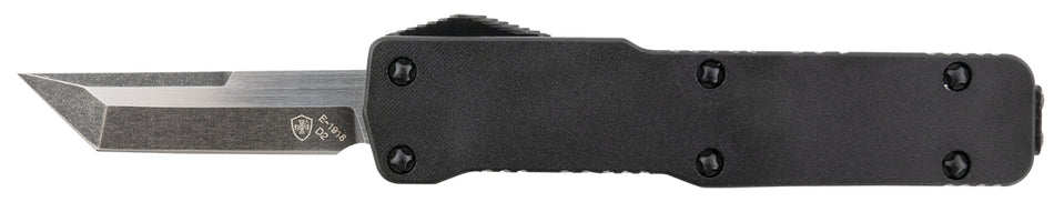 Templar CABR221 Premium Lightweight Micro 1.85" OTF Tanto Plain D2 Blade, 3.50" Black 6061-T6 Aluminum Handle California Legal