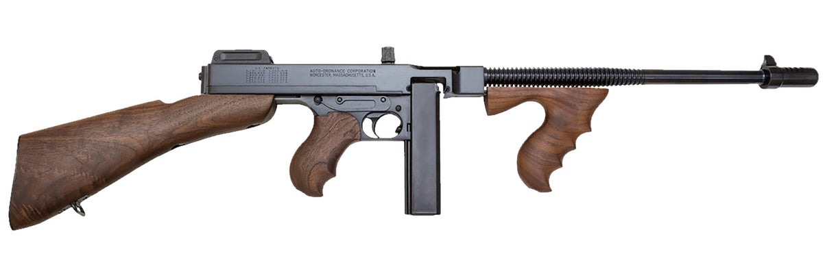 Thompson T1B14 1927A-1 Deluxe .45 ACP Carbine, 16.5" Barrel, 20+1 Capacity, Blued Finish with Removable Walnut Stock
