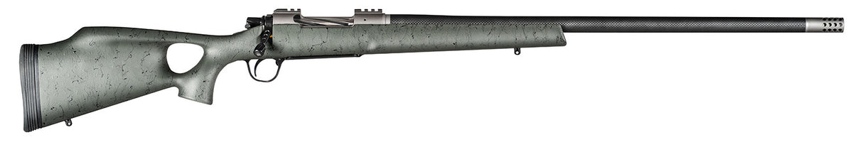 Christensen Arms CA10269815322 Summit TI Rifle - 28 Nosler, 26" Titanium Barrel, Green/Black Thumbhole Stock, 3+1 Capacity