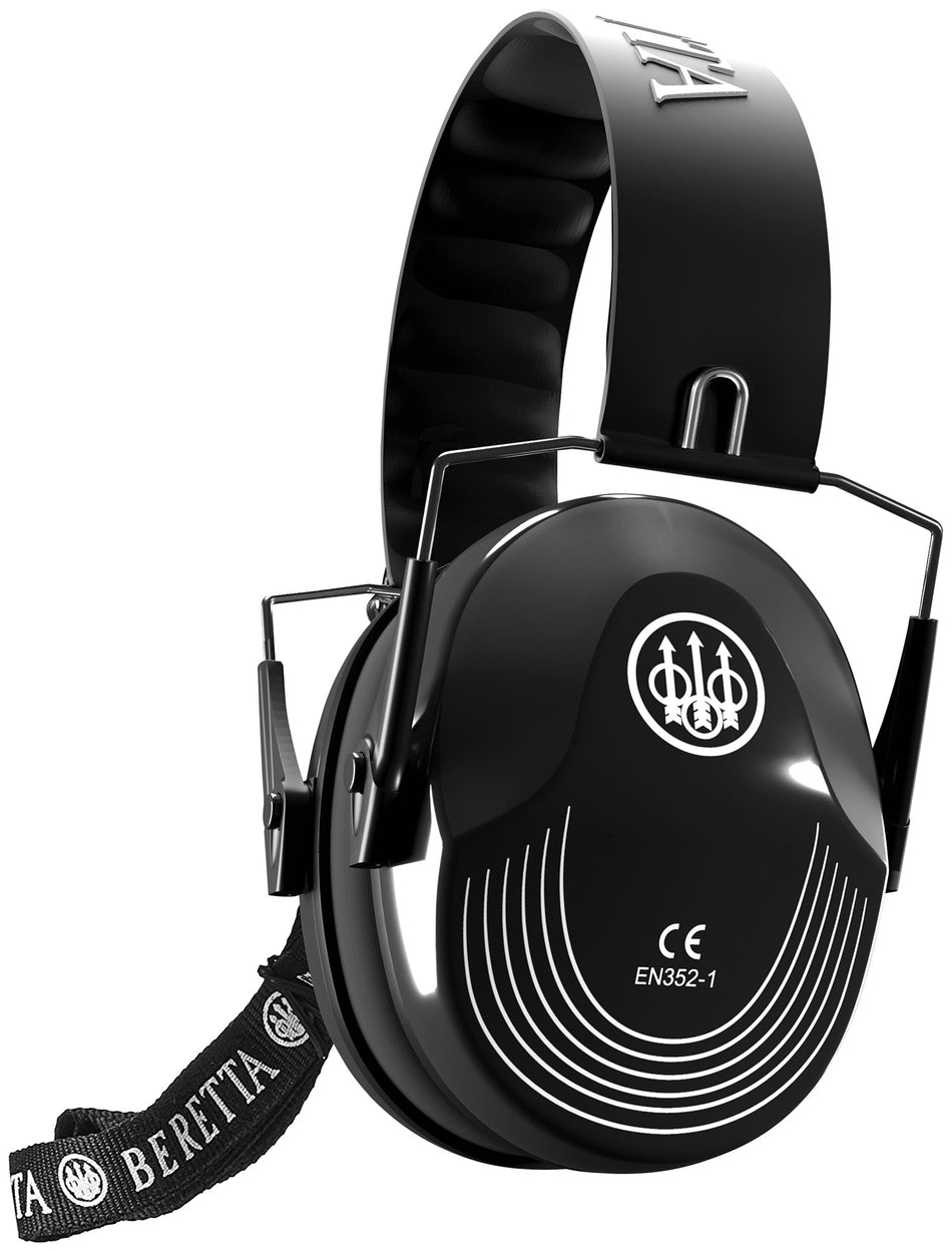 Beretta Safety Pro 25dB Earmuffs Black Compact Ergonomic Design