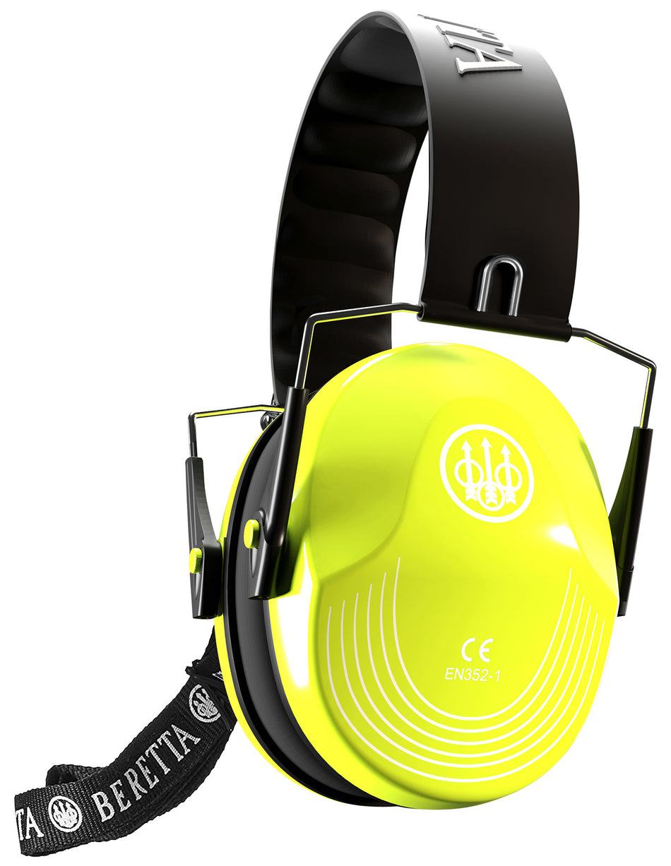 Beretta CF1000000202FF Safety Pro Muff 25dB SNR Fluorescent Yellow/Black