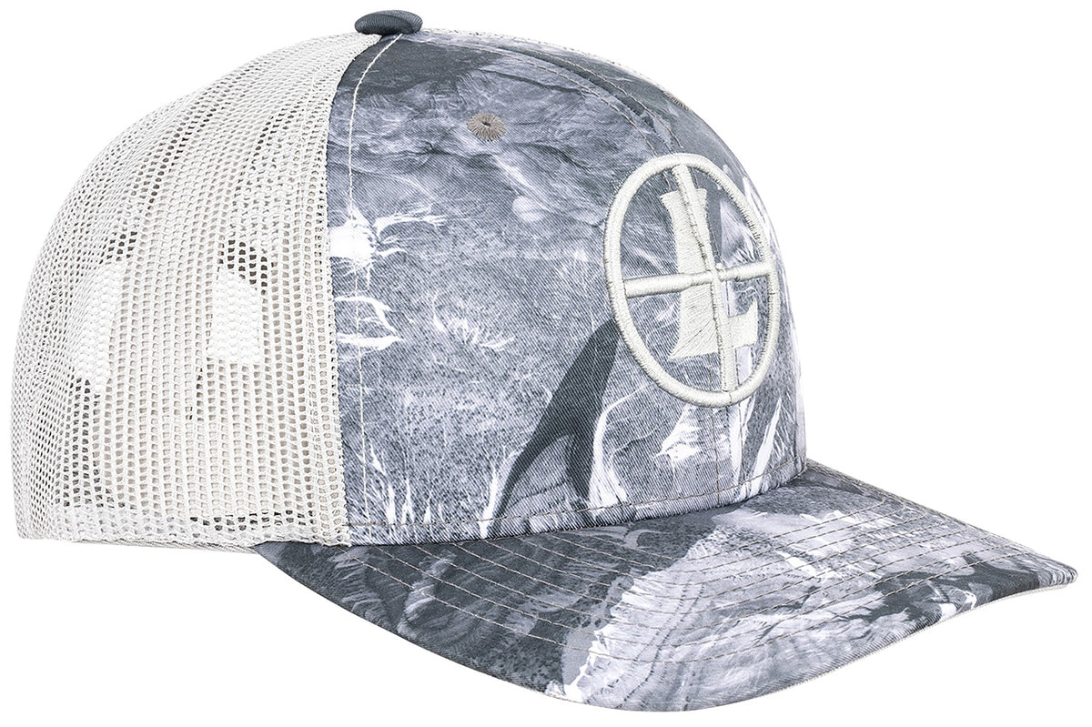 Leupold Trucker Icon Semi-Structured Cap Mossy Oak Terra Charcoal Snapback