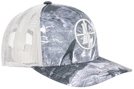 Leupold Trucker Icon Semi-Structured Cap Mossy Oak Terra Charcoal Snapback