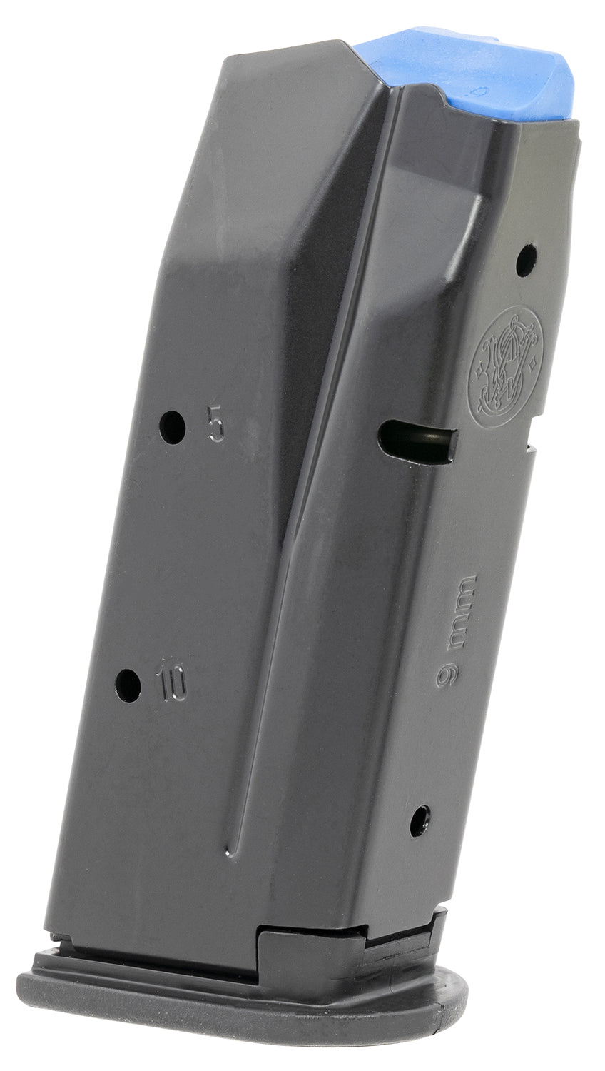 Smith & Wesson 3015282 9mm Luger 10rd Black Stainless Steel Magazine for CSX