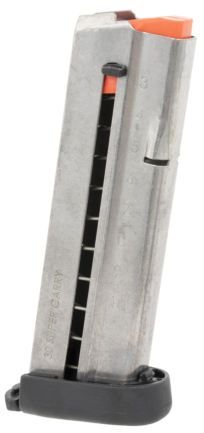 Smith & Wesson 3015318 30 Super Carry 10rd Black Steel Magazine for M&P Shield EZ