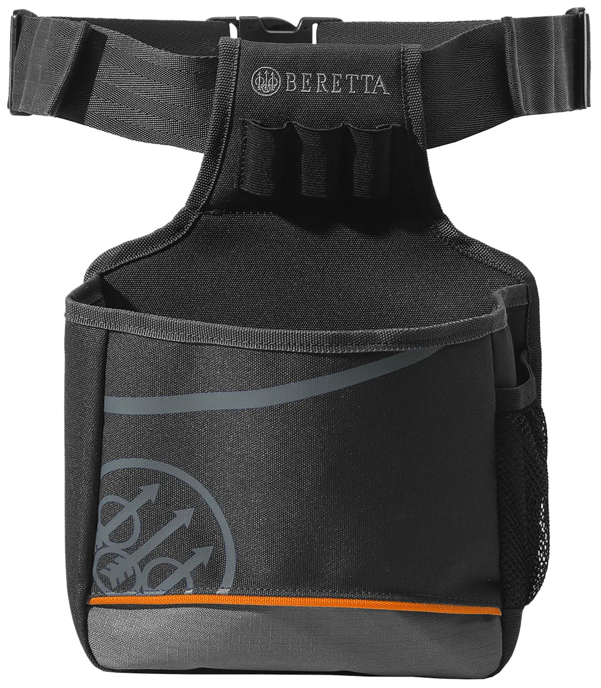 Beretta BS921T19320999UNI Uniform Pro EVO Shell Pouch 50rd, Black Neoprene with Bottom Zip