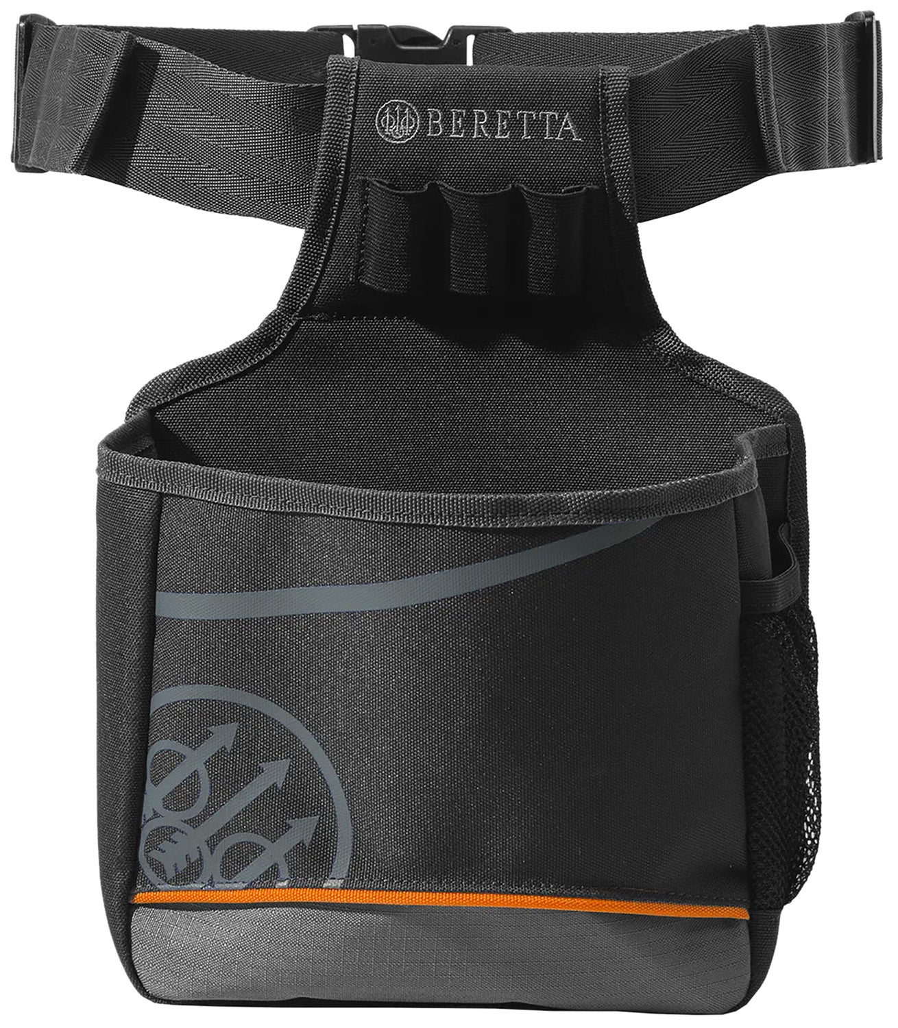 Beretta BS921T19320999UNI Uniform Pro EVO Shell Pouch 50rd, Black Neoprene with Bottom Zip