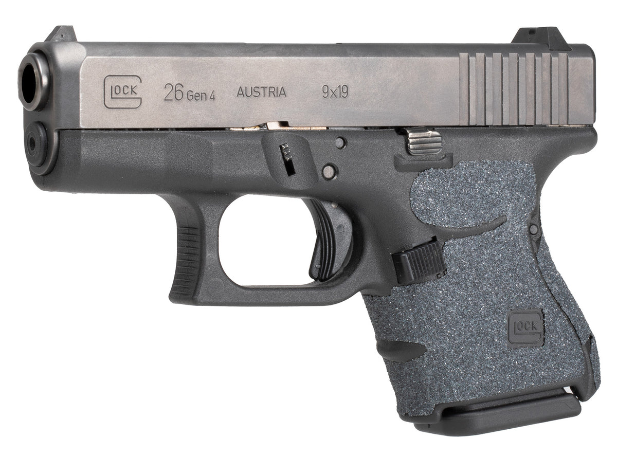 Hogue Wrapter Heavy Grit Adhesive Grip Panel Black for Glock 26 27 33 Gen4