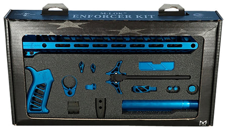 Timber Creek Outdoors TCOEKB AR-15 Enforcer Complete Parts Build Kit Blue Anodized
