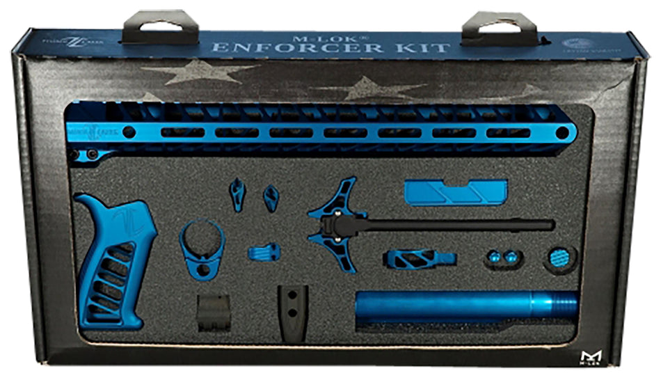 Timber Creek Outdoors TCOEKB AR-15 Enforcer Complete Parts Build Kit Blue Anodized