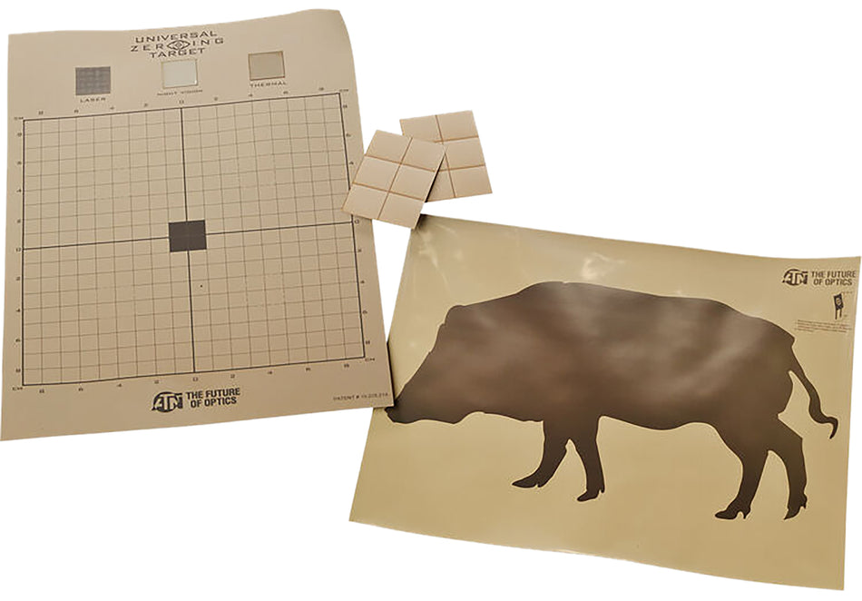 ATN Boar Thermal Target Kit 30x24 Inch Brown Paper Includes 12 Plasters and 2 Targets