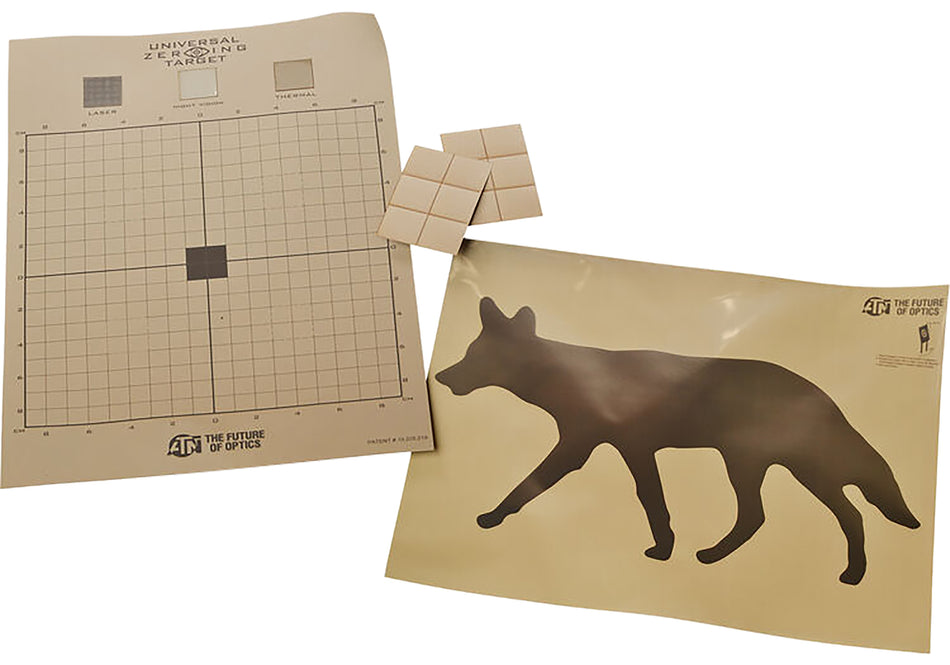 ATN ACMKIRTGCY Coyote Thermal Training Target Kit 30"x24" Includes 2 Targets and 12 Plasters