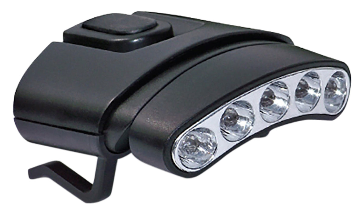 Cyclops CYCHCDTWG Orion Tilt Hat Clip Light Black with Green and White LEDs 30 Lumens