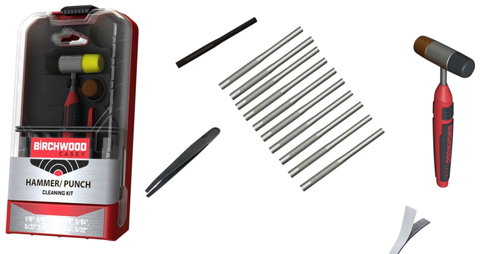 Birchwood Casey 19-Piece Hammer and Punch Kit with Storage Case