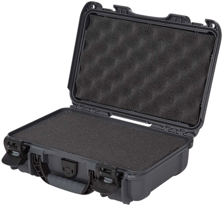 Nanuk 909 Graphite Waterproof Case with Cubed Foam Insert 11.44"L x 7"W x 3.68"H