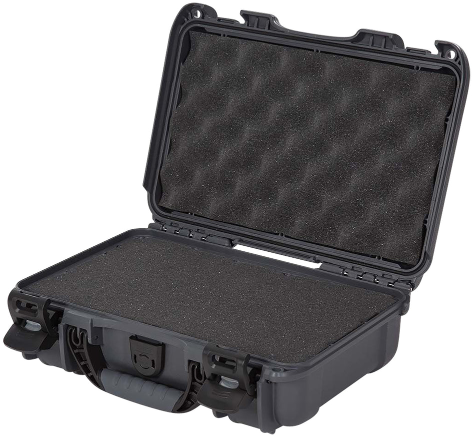 Nanuk 909 Graphite Waterproof Case with Cubed Foam Insert 11.44"L x 7"W x 3.68"H