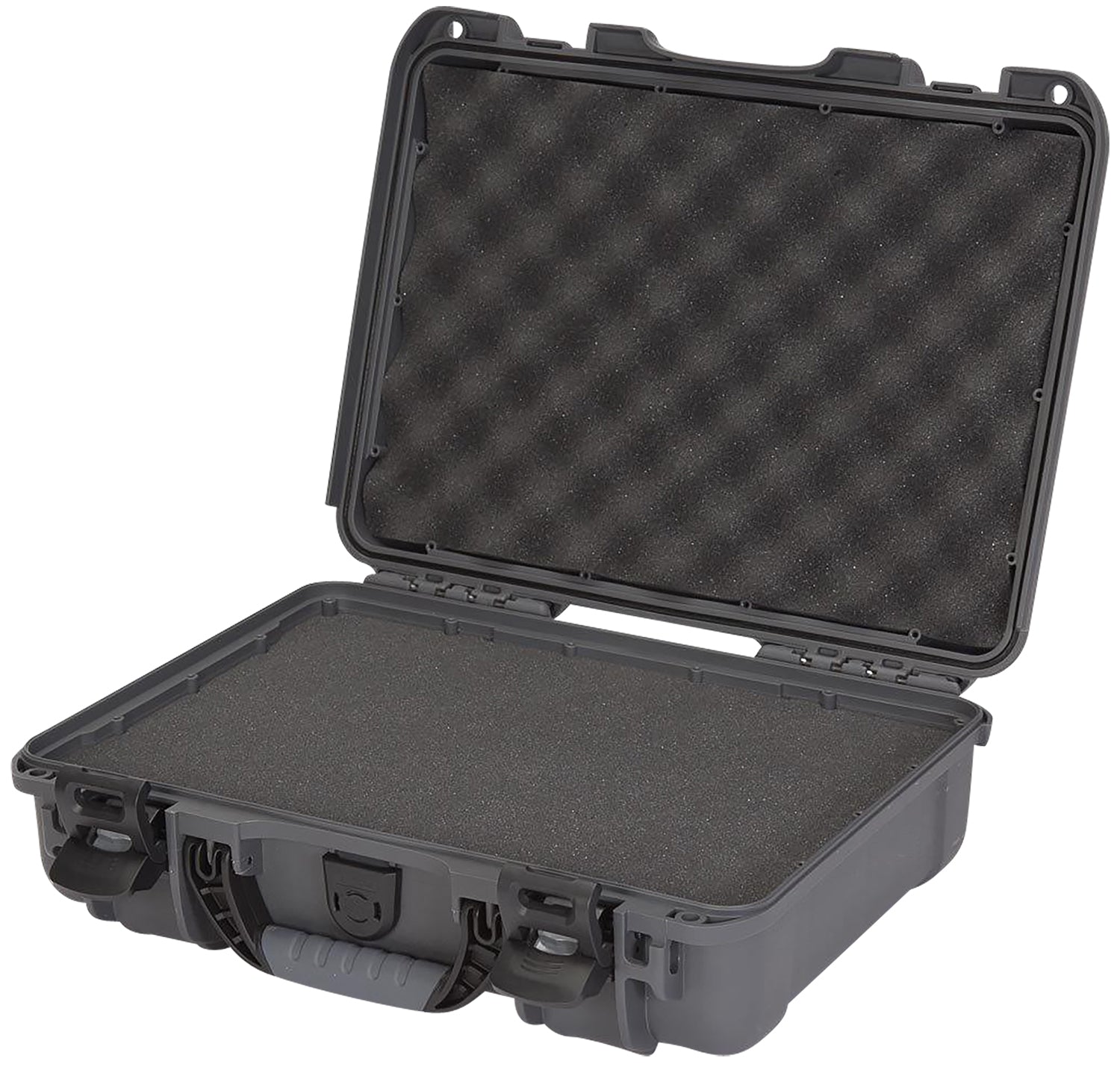 Nanuk 9101007 910 Graphite Resin Waterproof Case with Foam and PowerClaw Latches