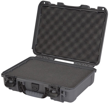 Nanuk 9101007 910 Graphite Resin Waterproof Case with Foam and PowerClaw Latches