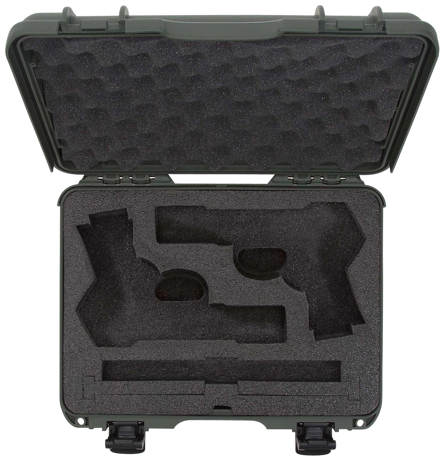 Nanuk 910 Olive 2-Pistol Classic Case with Closed-Cell Foam Padding 13.20"L x 9.20"W x 4.10"H