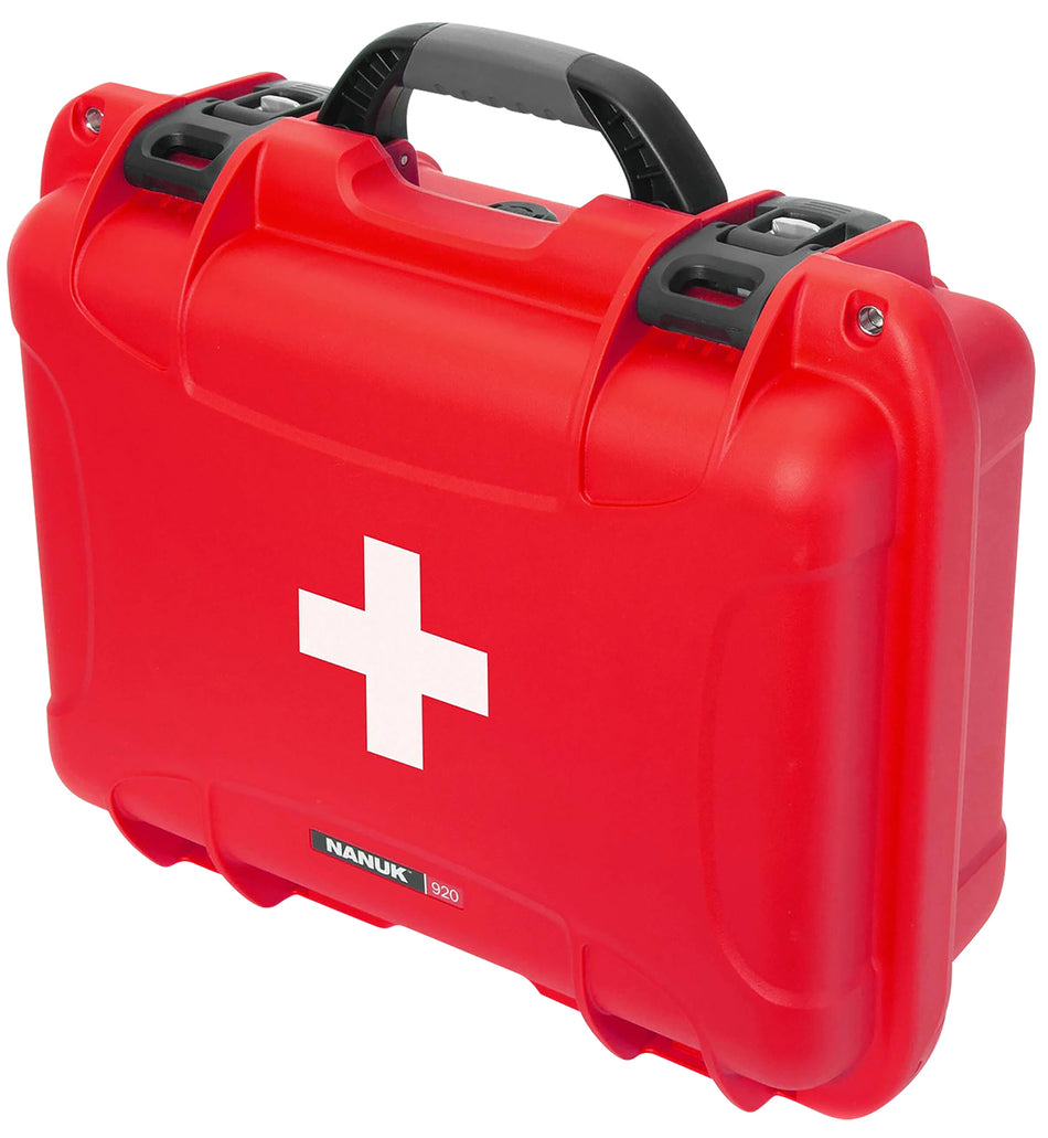 Nanuk 920 First Aid Protective Case 920S-000RD-PA0-FSA01 Red Resin Watertight