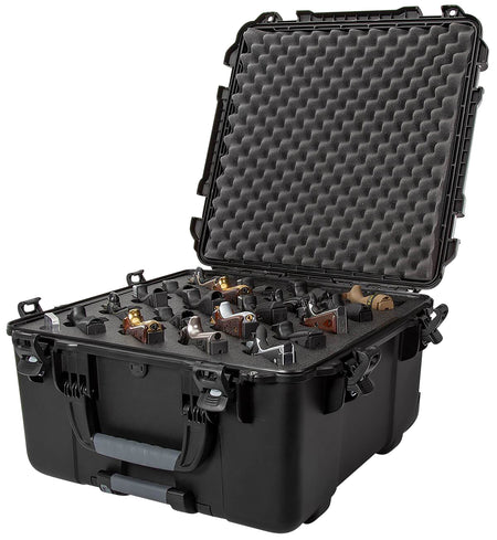 Nanuk 968 Waterproof Hard Case with Synergy PEF Foam for 20 Handguns