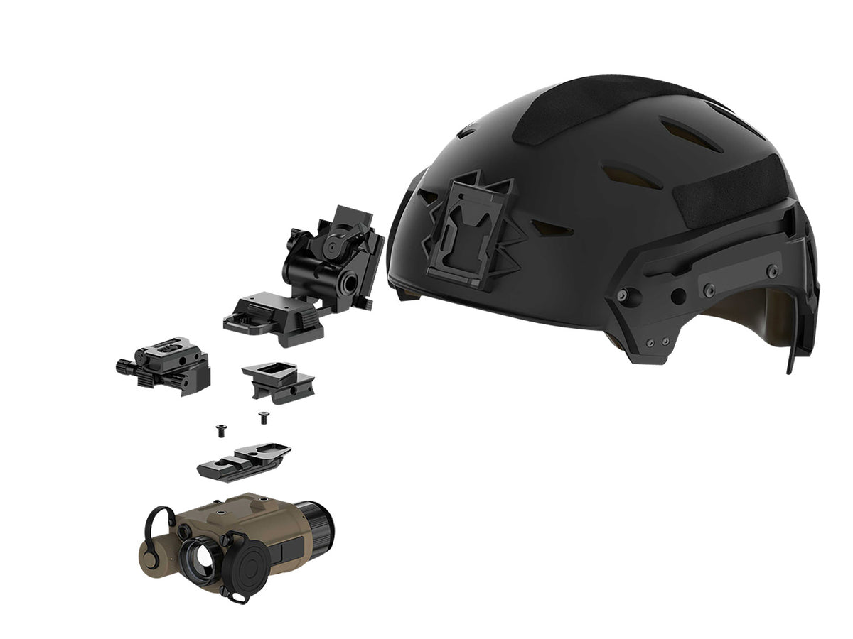 InfiRay Outdoor AC52 Black QD Dovetail Mount Micro-Pictail Helmet and Weapon Shoe