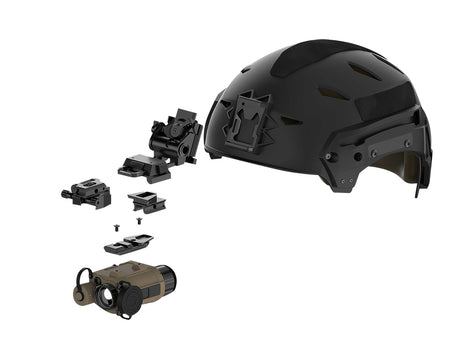 InfiRay Outdoor AC52 Black QD Dovetail Mount Micro-Pictail Helmet and Weapon Shoe