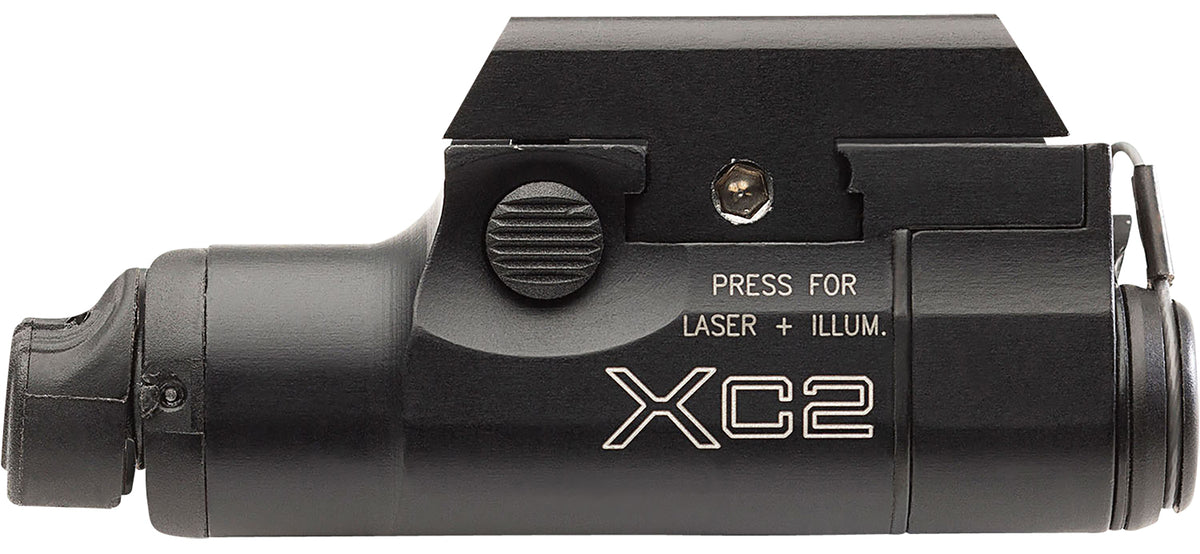 SureFire XC2-B Ultra Compact Pistol Light 300 Lumens White LED Red Laser Black Anodized