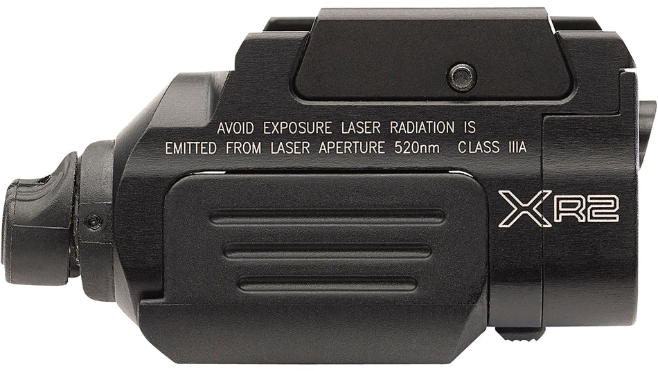 SureFire XR2-A-RD Ultra-Compact Pistol Light 800 Lumens White LED Red Laser Black Anodized
