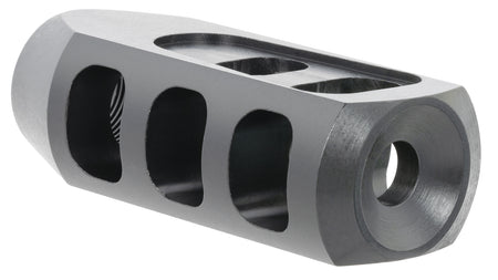 TacFire Tanker Style Muzzle Brake 308 Win Black Oxide Steel 5/8"-24 TPI 1.37" Diameter