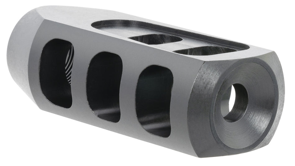 TacFire Tanker Style Muzzle Brake 308 Win Black Oxide Steel 5/8"-24 TPI 1.37" Diameter