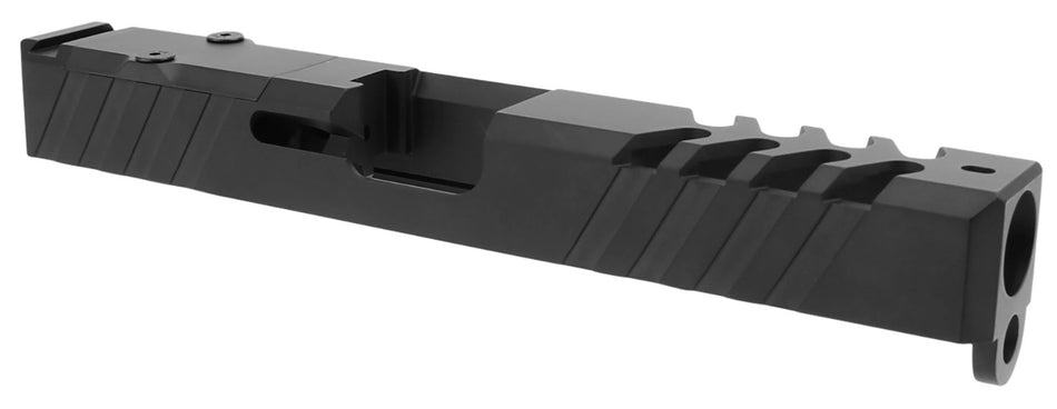 TacFire Glock 17 Gen3 9mm Luger Replacement Slide with Optics Cut Graphite Black Cerakote