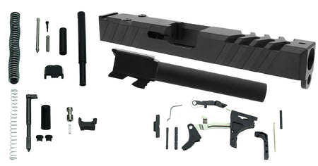 TacFire PKGLK17 Glock 17 Gen3 Pistol Build Parts Kit Black with RMR Cut Slide