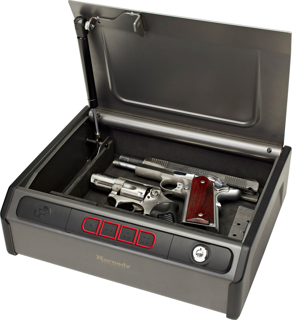 Hornady 97436 Gray Steel Rapid Safe RFID Key Entry Holds 2 Handguns