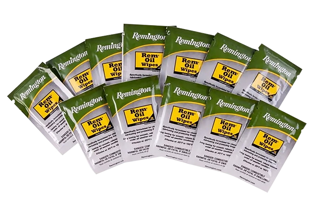 Remington Rem Oil Single Pack Cleaning Wipes Rust and Corrosion Prevention 12 Count