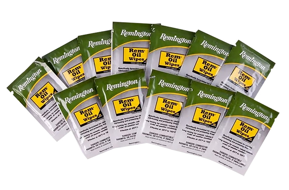 Remington Rem Oil Single Pack Cleaning Wipes Rust and Corrosion Prevention 12 Count