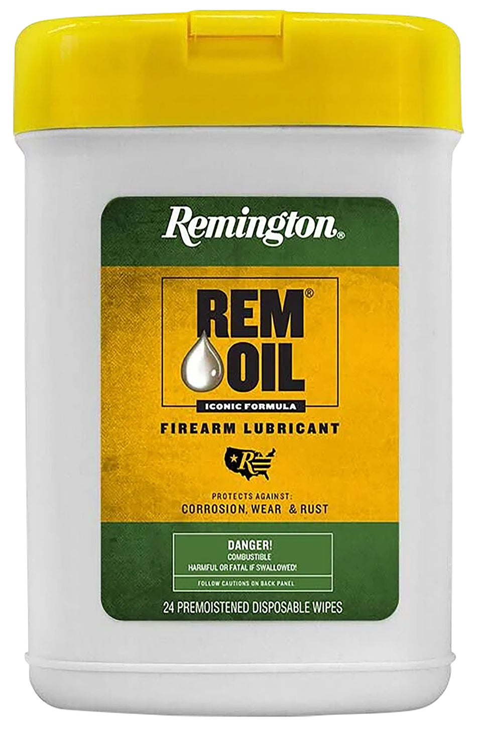 Remington Rem Oil Wipes Rust and Corrosion Prevention Firearm Cleaning 24 Count
