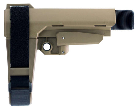 SB Tactical SBA3 Adjustable Brace FDE w/ MilSpec Buffer Tube - 5 Position